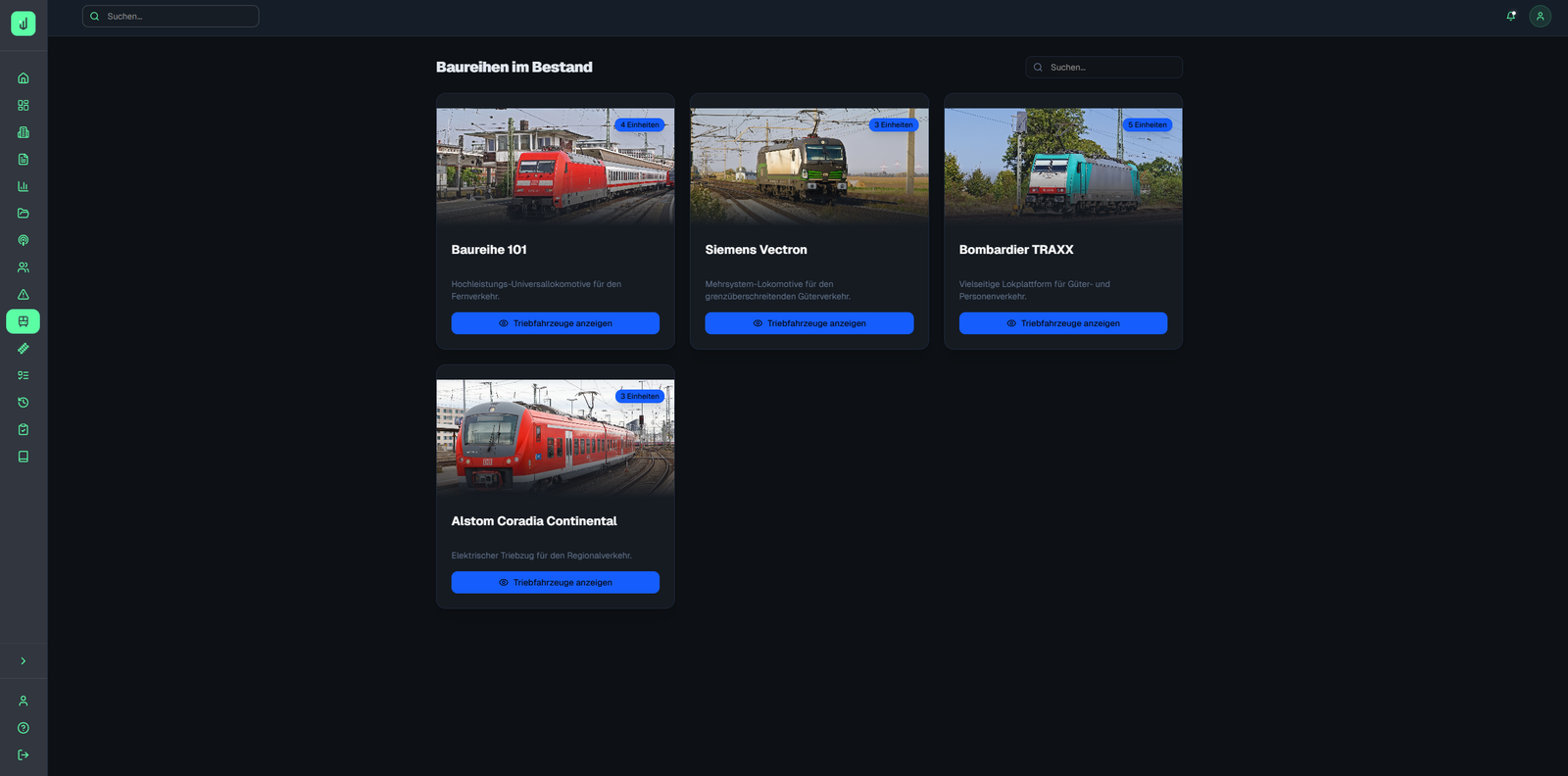 Baureihen Übersicht