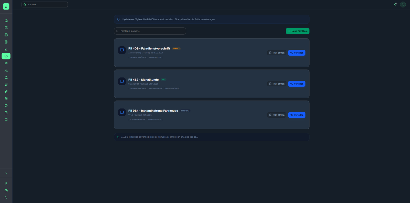 Visualisierung von Richtlinien